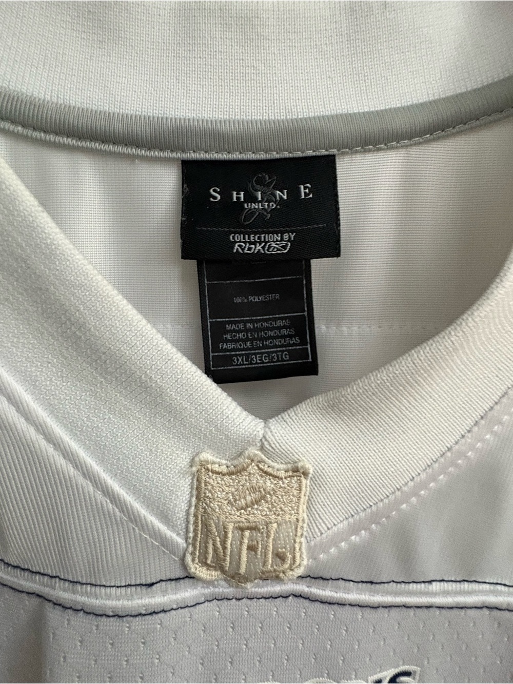 Reebok White and Gray NFL Men's Jersey